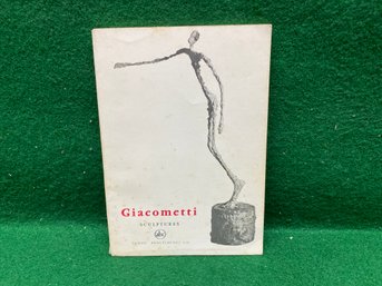 Giacometti Sculptures. 24 Page Illustrated Soft Cover Book Published In 1964. Printed In France.