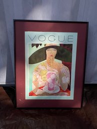 Framed 1920s Vogue Cover Poster