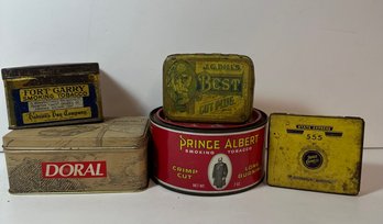 Group Of Vintage Tobacco Tins