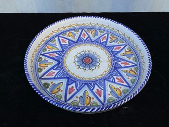 Patterned Designed Serving Platter Labeled Bottom