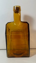 Vintage Amber Whiskey Bottle