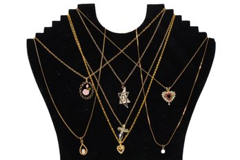 7 Beautiful Fashion Gold Color Necklaces