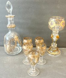 Lot Of Ornate 19th Century Glassware