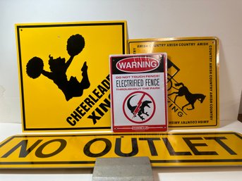 Small Lot Of Tin Signs