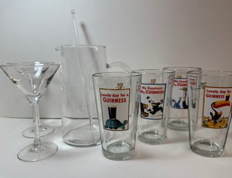 Martini And Rossi & Guinness Draught Barware