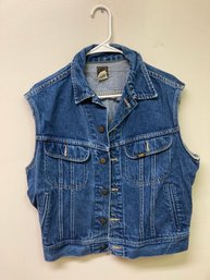 Vintage Lee Denim Vest Size 42