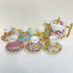 T & V Floral Tea Set