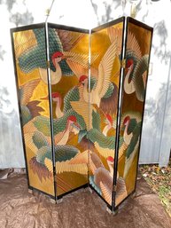 Vintage Chinese Art Deco Room Divider Screen