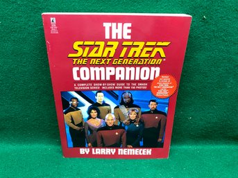 The Star Trek The Next Generation Companion. By Larry Nemecek. 337 Page Illustrated Soft Cover Book.