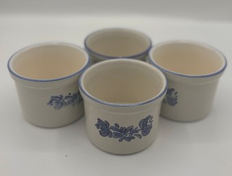 Pfaltzgraff Yorktowne Mini Ramekin Custard/Putting Cups. Set Of (4)