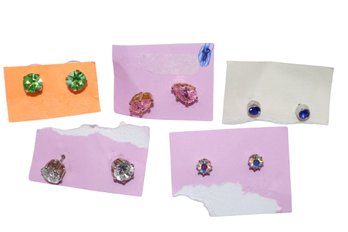 Rhinestone Stud Earrings Collection