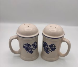 Pfaltzgraff Yorktowne 5' Stovetop Salt And Pepper Shakers.