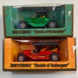 Unopened Matchbox Models 1912 Simplex & 1913 Cadillac