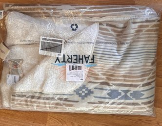 Faherty Brand Recycled Sherpa Blanket In Arctic Range- New In Bag. Never Used.