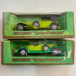 Matchbox Model 1928 Mercedes SS Coupe & 1931 Stutz Bearcat