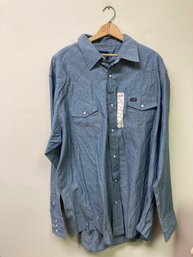 Wrangler Blue Long Sleeve Shirt