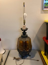 Large Mid Century Modern Gothic Style Lamp