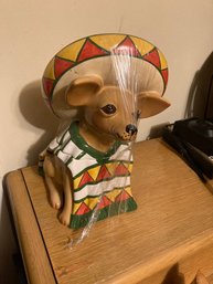 Vintage Hand Painted Ray Chihuahua, Clay Art San Fransisco Cookie Car