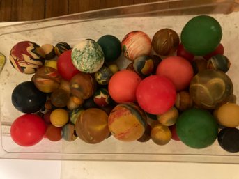 Lot Of Vintage Rubber Bouncing Balls