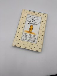 A.A Milne 'The Pooh Book Of Quotations' With Decorations By Enest H. Shepard. First Edition. 1986.