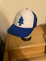 Vintage Blue Pine Tree Snap Back Hat Cap