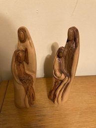 2 Holy Land Gifts Wooden Statues