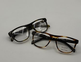 Two Nice Pairs Of Balmain Glasses. Comes With Hard Shell Cases.