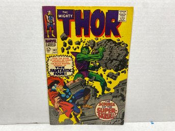 The Mighty THOR. Super - Skrull!  Marvel Comics  July 1967. No. 142. 12 Cent Silver Age. Fantastic Four! (13)