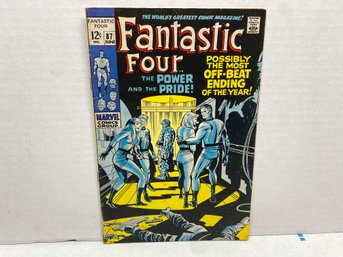 Fantastic Four. The Power And The Pride! Marvel Comics. June 1968. No. 87. 12 Cent Silver Age. (19)