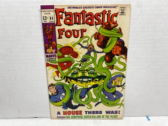 Fantastic Four. A House There Was! Marvel Comics  July 1969. No. 88. 12 Cent Silver Age. Yes Shipping. (21)