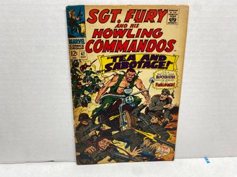 Sgt. Fury And His Howling Commandos. Tea And Sabatoge! Marvel Comics. Oct 1967. No. 47. 12 Cent Silver Age. 23