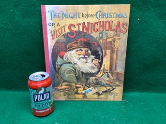 The Night Before Christmas Or A Visit Of St. Nicholas. Beautifully Illustrated Hard Cover Book. Yes Shipping.