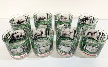 Lot Of 8 Redfield Hunting Rocks  Glasses