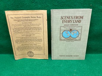 Scenes From Every Land. Gilbert H. Grosvenor. National Geographic. Illustrated HC Book In Dust Jacket. 1918.