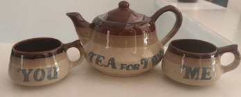 Vintage Retro MCM 1970s Adorable Complete 'Tea For Two' Set