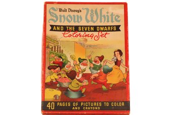 1938 Whitman Snow White & Seven Dwarfs Coloring Book