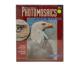 Photomosaics Bald Eagle Puzzle 500 Pieces Robert Silvers Buffalo Games New& Sealed