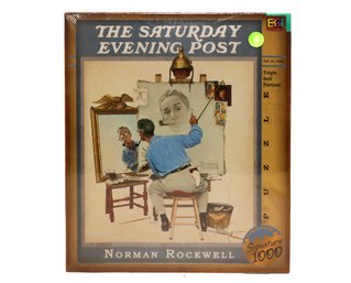 The Saturday Evening Post Norman Rockwell Triple Self Portrait 1000 Piece Puzzle New &sealed