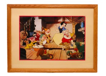 1994 Snow White & Seven Dwarfs Exclusive Commemorative Lithograph Framed