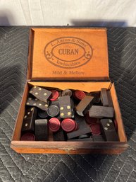 Vintage Wooden Domino Set