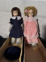 Group Of 2 Porcelain Dolls