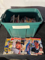 Bin Full Of Sports Magazines