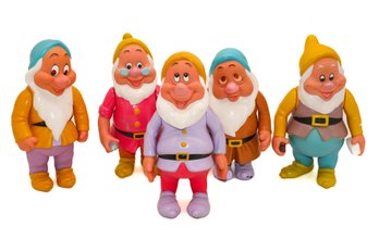 Vintage 5 Dwarfs Vinyl Figures Made In Thailand