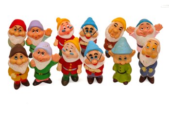 Large Collection Of Mix Vintage Rubber Dwarfs