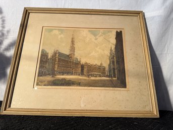 Brussels Grand Place Signed And Numbered Print 1/350