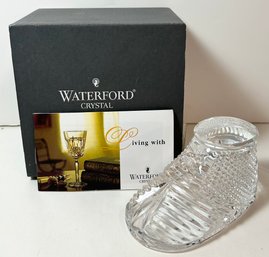 Waterford Crystal Baby Boot In The Original Box - Made In Ireland