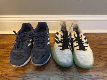 2 Pairs Of Adidas Size 9 Men's Shoes