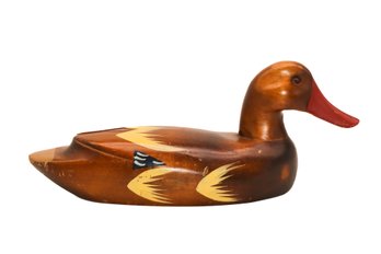 Beautiful Wood Carving Duck Hand Painted