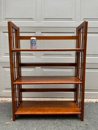 Maple Folding 3 Shelf Book Shelf. No Shipping.