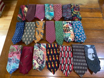 22 Vintage Mens Neckties. Christian Dior, Calvin Klein, Christian Armand, Jerry Garcia . Yes Shipping.